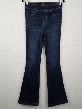 Spanx Dark Wash Pull-On Flare Jean
